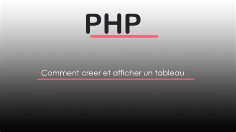php afficher array.